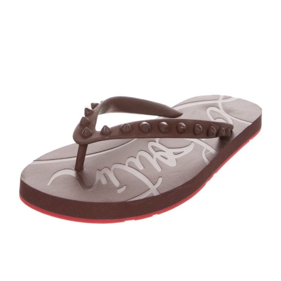 Christian Louboutin flip-flops